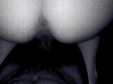 Huge Booty White Girl Rides BBC till he ERUPTS gif