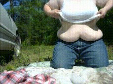 getting naked outside getting ready to get fuck gif