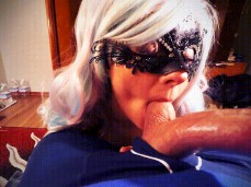 Goldfish sucking balls gif