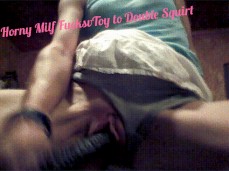 Fucked toy til Squirts gif