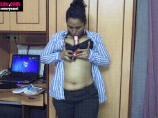 indian shows nipple while sucking dildo gif