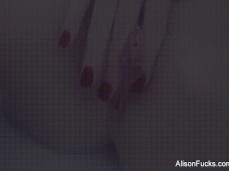 Alison Tyler spreads her pink pussy in the bath gif