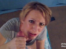 Cumblast in her mouth gif