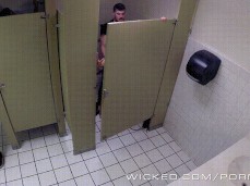 bathroom doggy gif