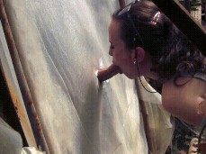 gloryhole outdoor gif