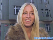 PUBLICAGENT KAIRA STUNNING BLONDE IN TIGHT JEANS FUCKED BY BIG COCK gif