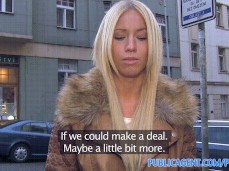 PUBLICAGENT KAIRA STUNNING BLONDE IN TIGHT JEANS FUCKED BY BIG COCK gif