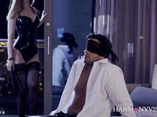 Stella Cox as dominatrix approaches her prey gif