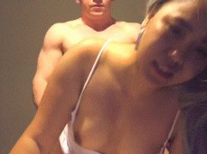 Asian gets it from white boyfriend gif