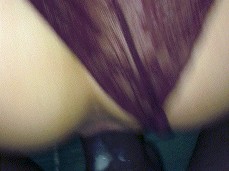 White Girl Twerking on a BBC gif