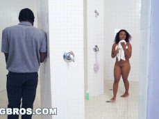 Dani Dolce gets spied on in the shower 2 gif