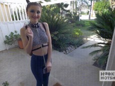 Hailey Little's at the door 207 for gif