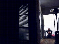 Cleo Tits on glass gif