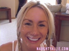 Naughty Allie cumface gif