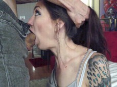 tattood deepthroat gif