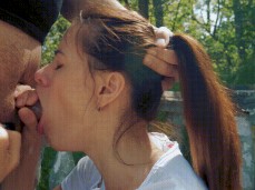 Natalie Flowers drool blowjob gif