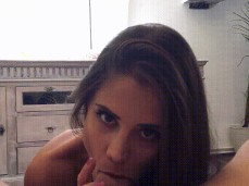 little caprice eye contact blow job gif