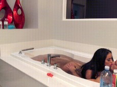 Victoria enjoys a good bath gif