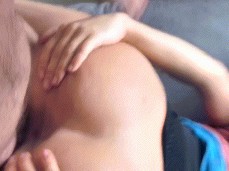 abriendome toda  mi gran pija gif