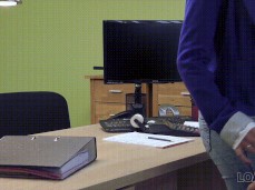 MISCHEL LEE SEDUCES LOAN OFFICER 3 gif