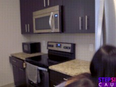 Brunette's butt gif