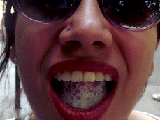 Public Cum Swallow gif