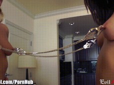 double clover clamp pull gif