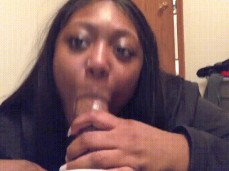 She looks so happy swallowing my cum gif