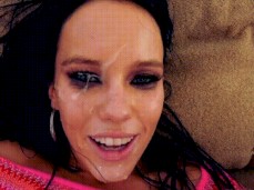 Brunette anal and facial gif