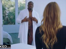 She's delighted to see how hung her client is gif