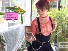 #fishnet #short hair gif