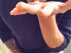 Licking up his own cum gif