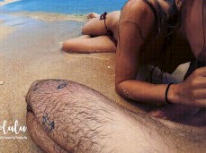 Beach Blowjob gif