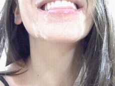 Cumplay in mouth gif