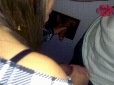 gloryhole threesome gif