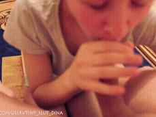 Dina Learning Speed Blowjob 2 gif
