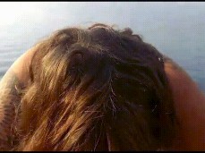 BLOWJOB PUBLIC OUTDOORS SHE SUCKS ME BY THE LAKE gif