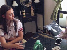 Open Pussy UPSKIRT gif