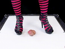Cock and Balls Trampling Stomping and Crush Ballbusting High Heels CBT POV gif
