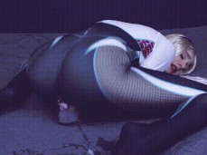 Spider quinn cosply dildoing pussy 1 gif
