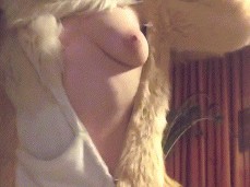 Beautiful Furry Female Strip gif