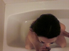 Sucking a Guy's Dick While He is Pissing gif