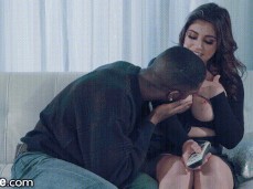 Ella Knox gets her nipples sucked by  stud gif