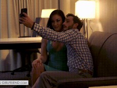 Jennifer White  lets john take selfie gif