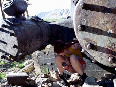 Misty Pees Outdoors While Looking For Pokemon gif