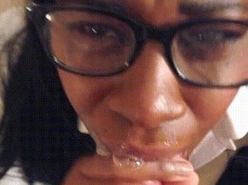 Ebony Blowjob gif