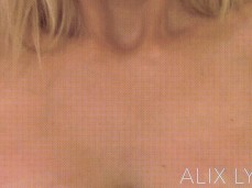 Alex fondling her breasts gif