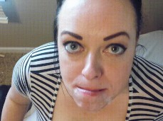 Sexy Slut Slurps Cock and Cum! Deep Throat Gargling Fun! gif