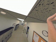 Giantess grows to the ceiling POV gif