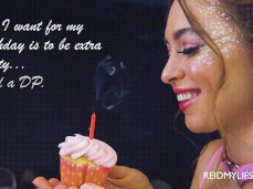 Riley Reid's birthday wish gif